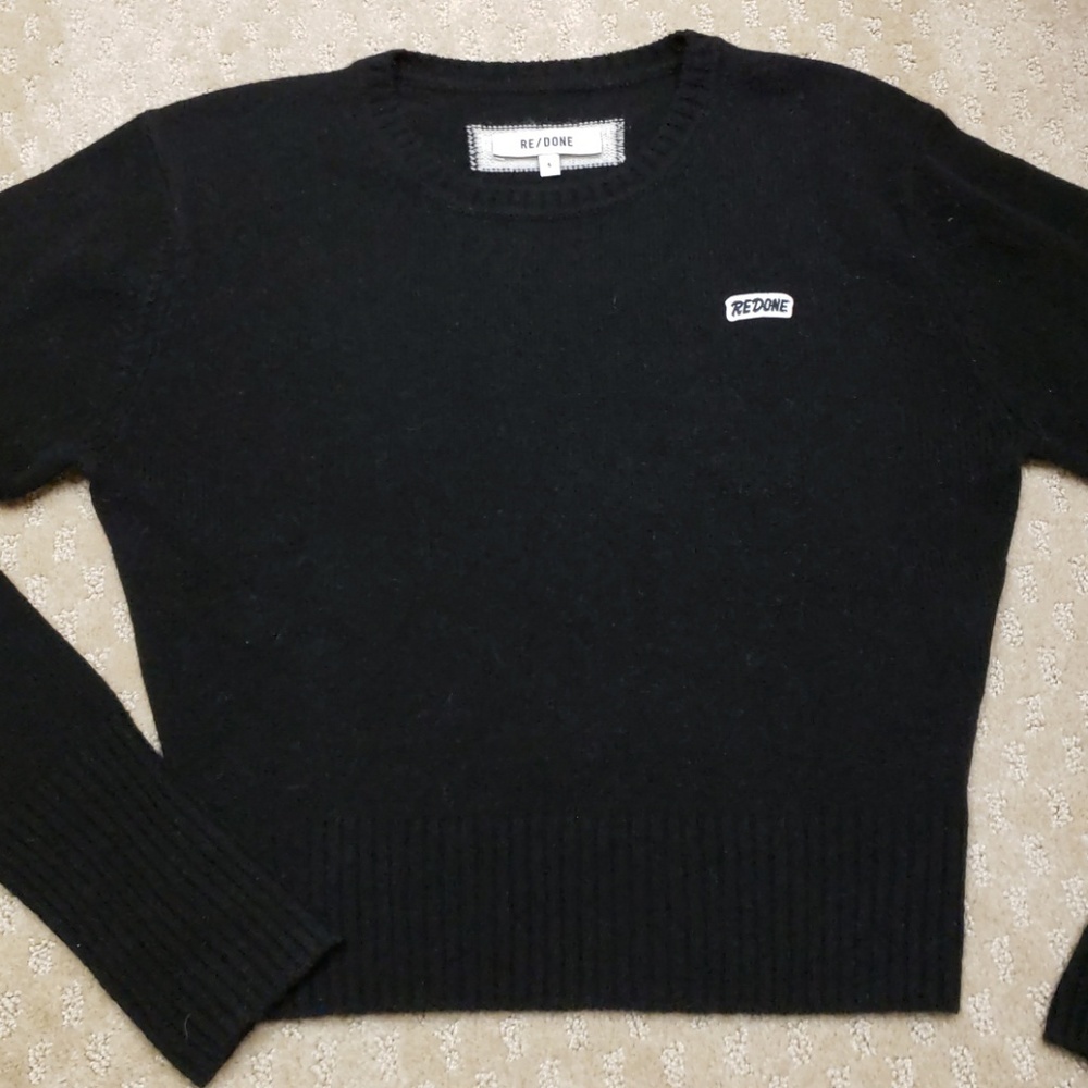 crop sweater by Re/Done